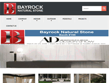 Tablet Screenshot of bayrockstone.com